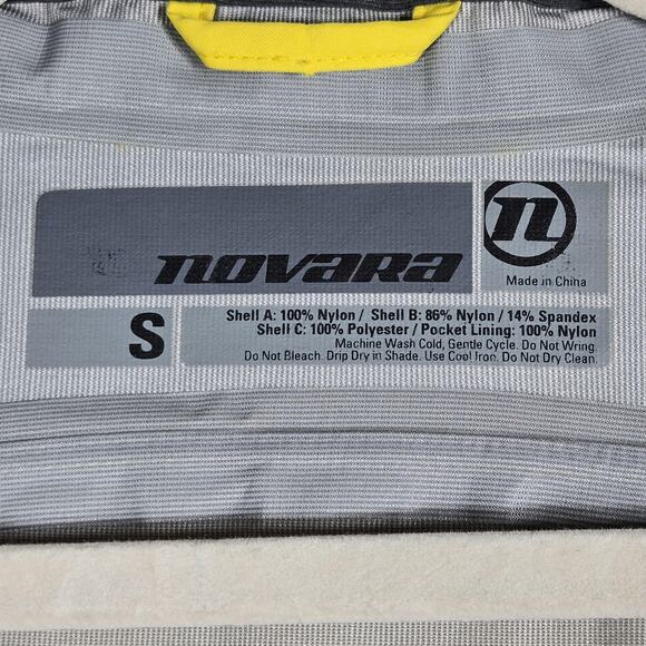 REI Novara Jacket Mens Small Yellow Black Cycling Wind Rain Reflective Bike Ride - Picture 7 of 12